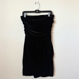 Jack by BB Dakota Strapless Black velvet Dress size medium